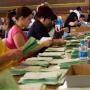 Counting votes from Healey ward in Rochdale where Gillian Duffy lives.