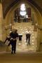 As ballot boxes arrive runners take them up to the Great Hall in Rochdale Town Hall. 