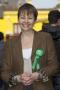 Caroline Lucas, prospective parliamentary candidate for Brighton Pavillion and first Green Party MP, campaigning in The Laines, Brighton