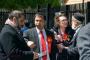 Polling Day, 6th May 2010. Anna Lynch, Kabir Ahmed and Abdul Chunu, CBE -  Labour candidates for Weavers Ward which takes in Columbia Road and Brick Lane in the east end of London.