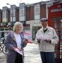 Labour's supporters delivering and canvassing on Hampstead High Street. 24th April 2010