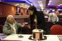 Luciana Berger (Labour PPC) in discussion with a voter at Mecca Bingo, East Prescot Road, Liverpool. Luciana had been there to sign The Bingo Bond, a campaign to reduce the rate of tax on bingo, which is higher than other gaming sectors (including online bingo). 