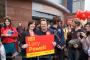 Eddie Izzard campaigning in Fallowfield, Withington, in support of the Labour PPC Lucy Powell.