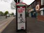 This is Princess Road in Manchester. You can see in that part of the city conservative propaganda in phone booths.