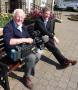 Ceredigion is the third most marginal Lib Dem seat in the whole of the United Kingdom (and the most marginal Lib Dem seat in Wales) and has been attracting a lot of media attention. This is a photograph of an ITV1 Wales reporter and cameraman relaxing after interviewing electors in Aberaeron (the town that will host the count on May 6th)