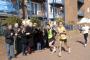 Eastbourne’s MP, Nigel Waterson, and Mrs Barbara Waterson, join residents of Sovereign Harbour to support competitors in the Eastbourne half-Marathon.Photograph taken by me at about 12:00h on Sunday 7th March.