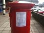 A 'Notice of Election' stuck to a pillar box in the Crawley Borough Council. Saturday 3rd April.