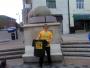 Philip Tibbetts The Halesowen Lib Dem Local Councillor posing in his Bostin Tee Shirt in Halesowen.