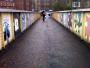 UK General Election, 6 May 2010; 9.42am. Looking over the bridge between Bothwell Street and Albion Terrace, Edinburgh, towards the polling station at Norton Park (an old school redeveloped as office space back in the 1990s). I voted relatively early – Edinburgh East constituency – and the only political presence outside Norton Park at the time was a forlorn bloke with a Green Party rosette.
Picture taken with a BlackBerry 8900.