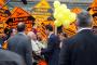 Nick Clegg addresses Liberal Democrat supporters during a visit to Sheffield, his home constituency, during the World Snooker Championships at the Crucible Theatre. 30th April 2010.