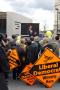 Nick Clegg addresses Liberal Democrat supporters during a visit to Sheffield, his home constituency, during the World Snooker Championships at the Crucible Theatre. 30th April 2010.