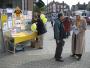 Spreading the word. Liberal Democrat street stall in Mill Hill Broadway, London