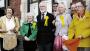 The local Lib Dem Cllrs standing next to Annette Brooke who is the candidate for Mid Dorset and North Poole outside the Farmer's market of Wareham.