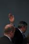 Gordon Brown, in Bradford,on 5th May, the day before the election, waving goodbye.