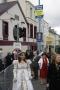 Various political posters on a lampost in the centre of Hollywood, North Down, on May Day.