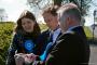 Grant Shapps Conservative MP (Welwyn Hatfield constituency), Cllr Martyn Parker and PPC Michelle Donelan (Wentworth and Dearne constituency).