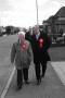 On the streets of Dundee West with Jim McGovern standing candidate for labour with leader of Scottish Labour Party Ian Gray 20th April