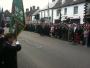 Members of the public pay their respects on the streets of Wootton Bassett in Wiltshire on Friday 9th April following the repatriation of two soldiers to RAF Lyneham.
