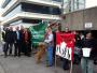 PCS picket line at Brighton Job Centre, Edward Street. 24/3/2010