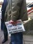 PCS picket line at Brighton Job Centre, Edward Street. 24/3/2010