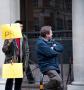 Hung Parliament - The only person around who didn't think PR was a good idea! There was a media circus around the back streets of Westminster on Saturday 8th May. The Lib Dems were holding meetings in Transport House and going backwards and forwards to their head office in Cowley Street.