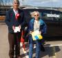 Labour and Liberal Election monitors at Thomas Lord Audley School, Colchester.