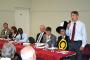 Labour PPC candidate at hustings meeting in Oxted Community Hall for East Surrey constituency, May 1st