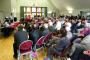 Capacity crowd at hustings meeting in Oxted Community Hall for East Surrey constituency, the 6th safest Tory seat in the country.  Over 170 attended - 100 more than at the last general election hustings.  Was it Private Eye's disclosures on the Tory candidate Sam Gyimah or the prospects of a hung parliament?